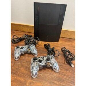 Sony PlayStation 3 PS3 Super Slim CECH-4201B 250GB w Controllers & Cords